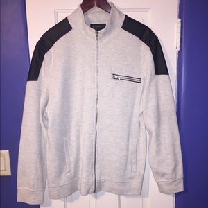 INC heather white jacket (soft leather)